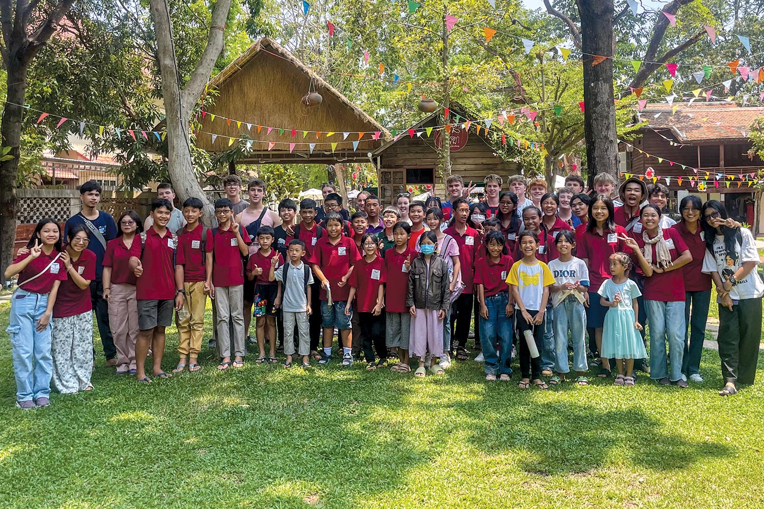 St Andrew's College students visiting non-government organisation in Cambodia.