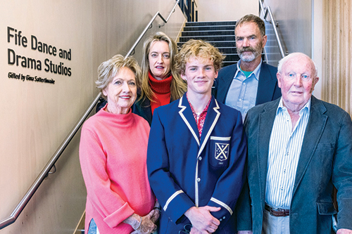 Donor family at St Andrew's College Ngā Toi Opening.