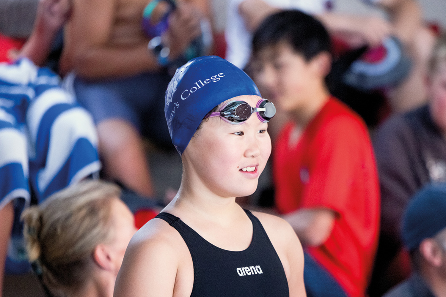 St Andrew's College student Yunze Li, one of the winners at the ISSA Swimming Sports Day.