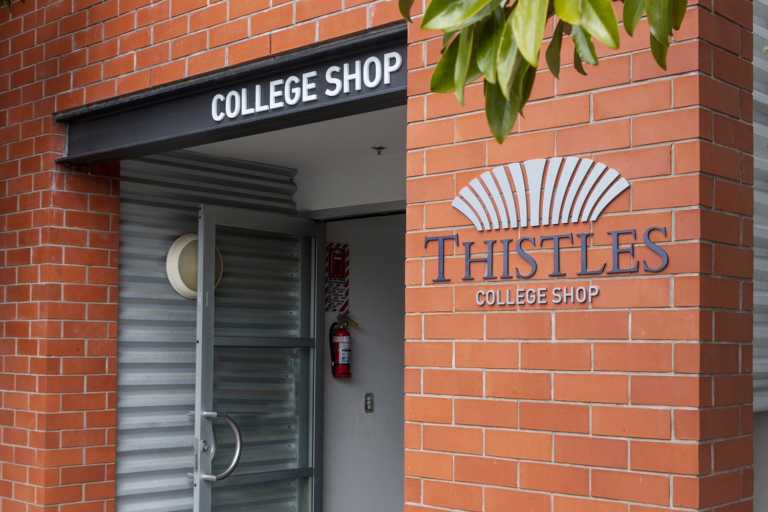 St Andrew's College shop, Thistles.