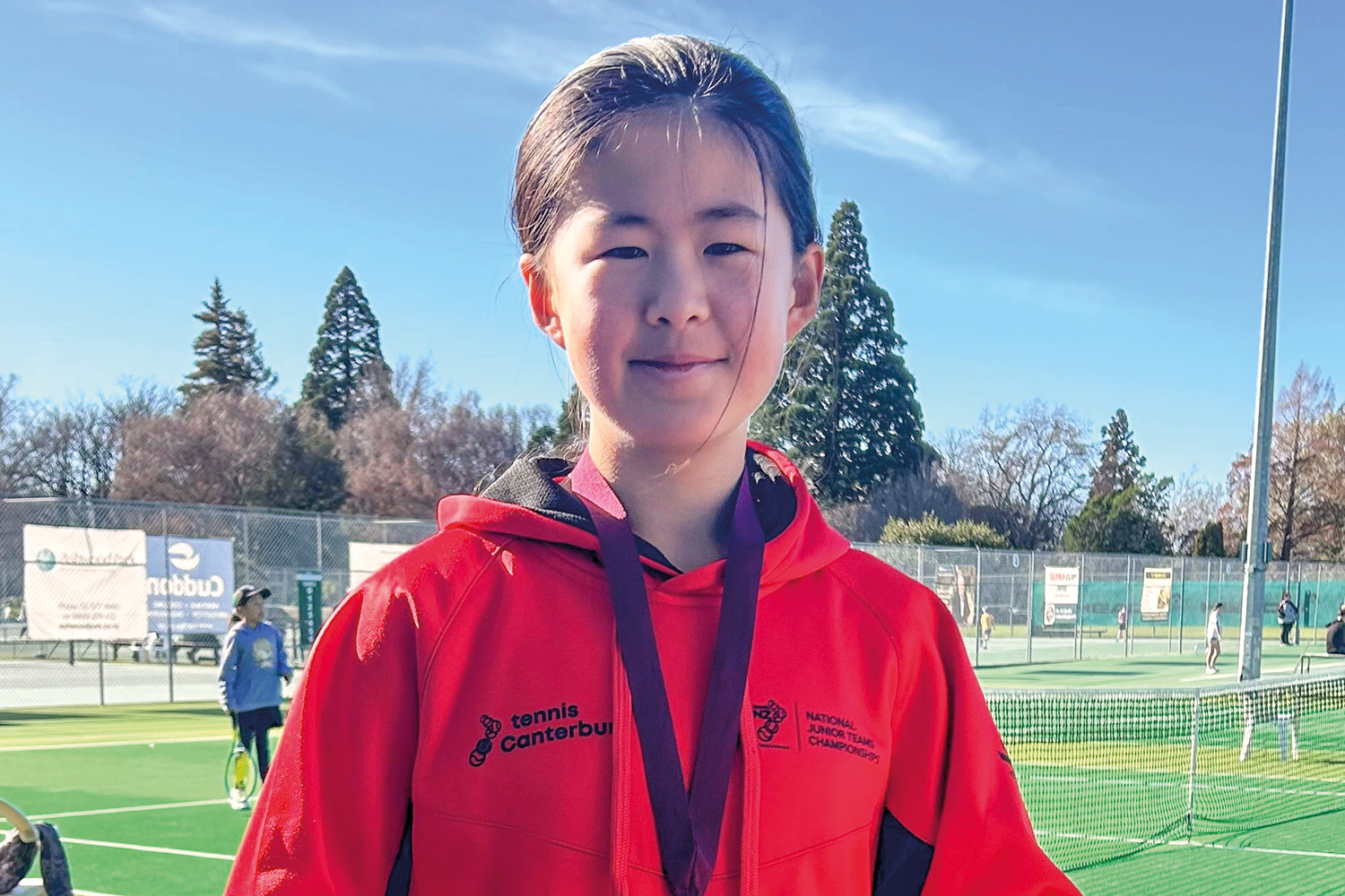 St Andrew's College student Elina Wang, who had several tennis achievements.