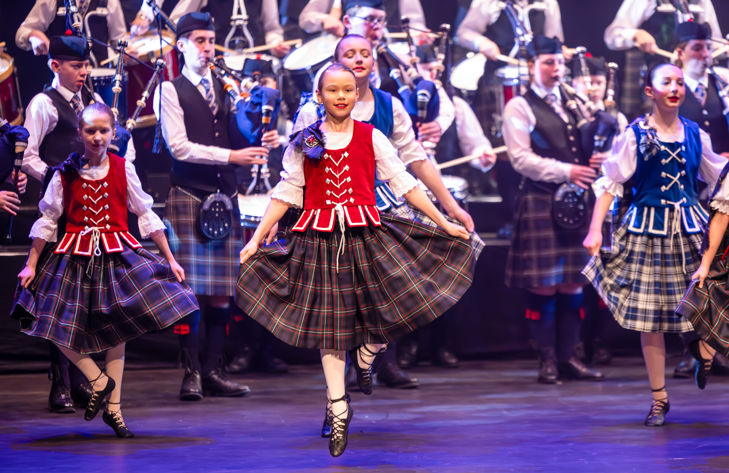 St Andrew's College Highland Dancers at StAC Attack 2024.