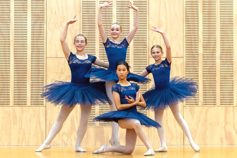 St Andrew's College students performing ballet.