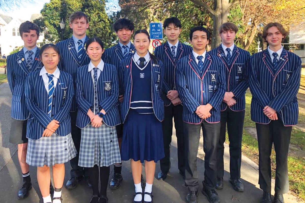 St Andrews College ethics athletes Matthew Bluck, Ellie Zhou, Sam Foote, Daisy Huang, Jinyang (Yang) Zhang, Chantelle Xiong, Jack Li, Aaron Moore, James Hart and Oscar Reed.