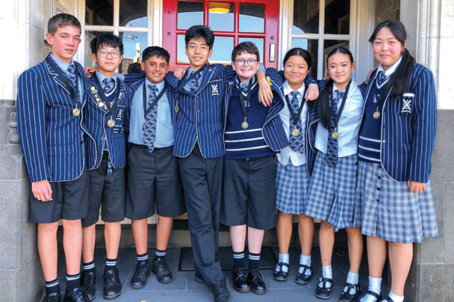 The St Andrew's College Year 9 team who won the da Vinci Decathlon.