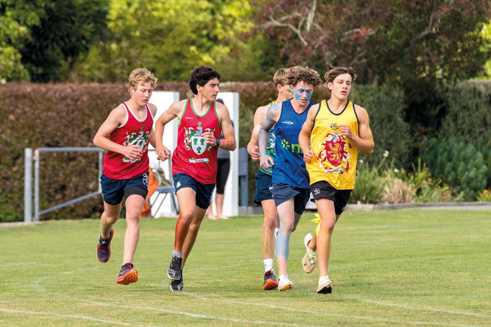 St Andrew's College students competing at the 2024 Athletic Sports Day.