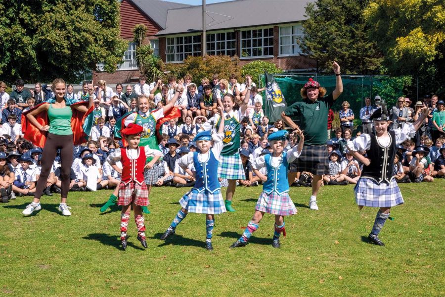 Highland Dancing at the St Andrew's College 2024 Highland Games.