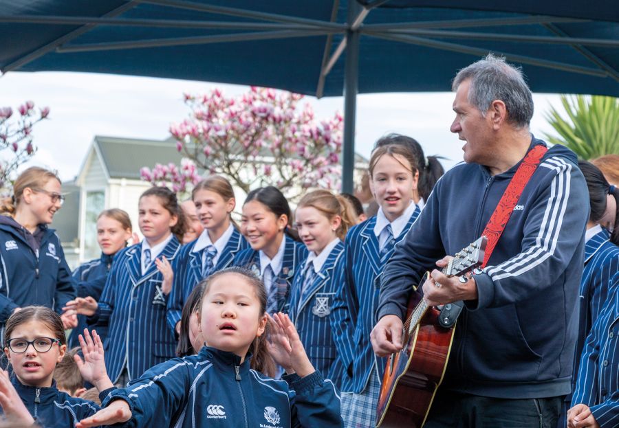 St Andrew's College Preparatory School students during Te Wiki o te Reo Māori – Māori Language Week.