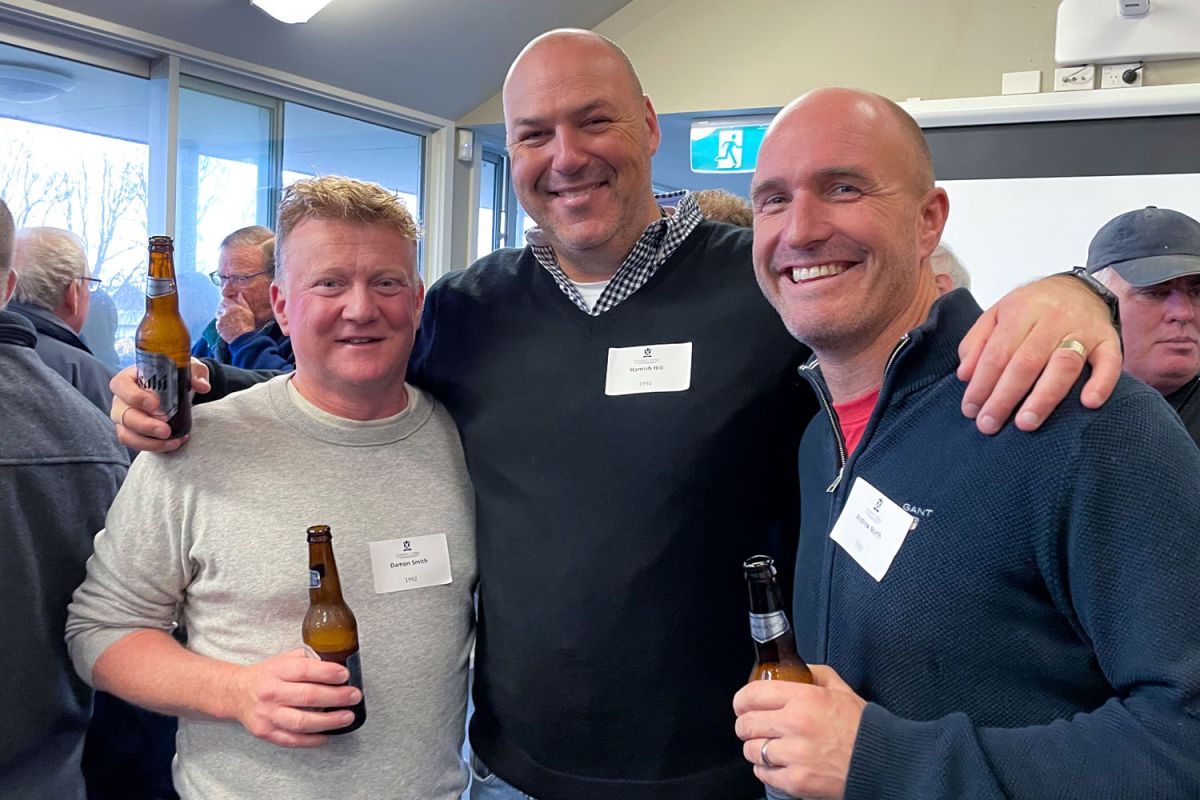 Three Old Collegians at the Rugby Reunion