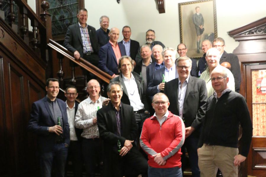 Old Collegians gathered inside Strowan House for 40 Years On Reunion