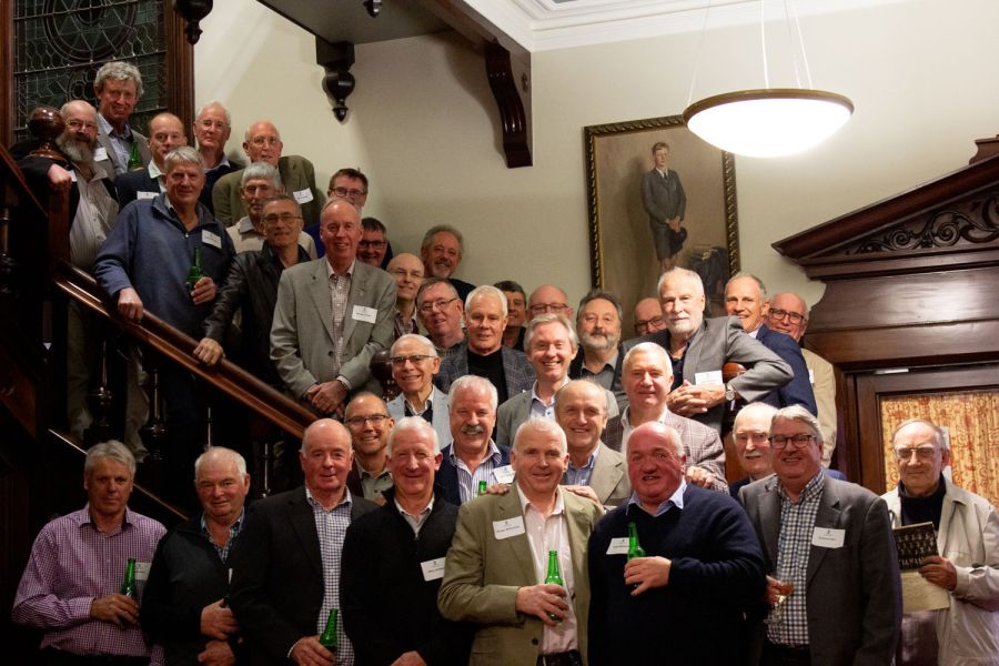 Old Collegians gathered inside Strowan House for 50 Years On