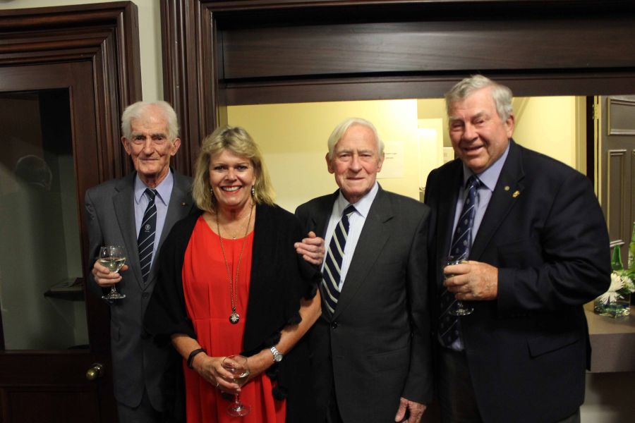 Old Collegians with Rector, Christine Leighton during Presidents' Dinner
