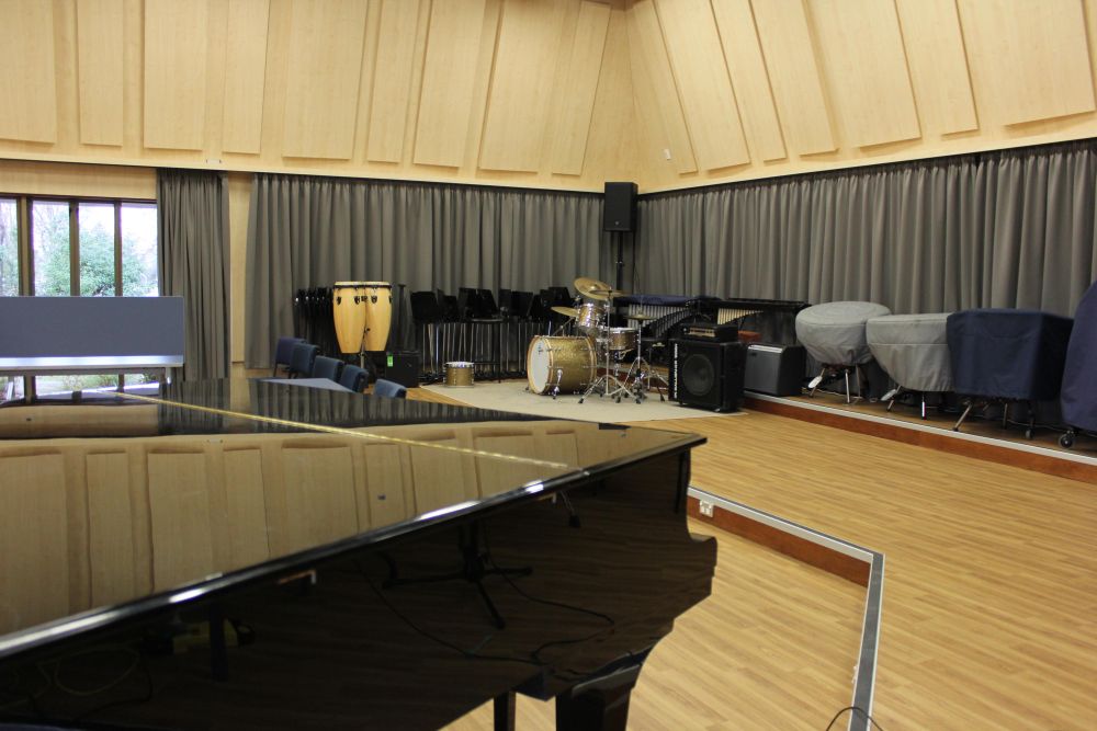 StAC music suite room with instruments
