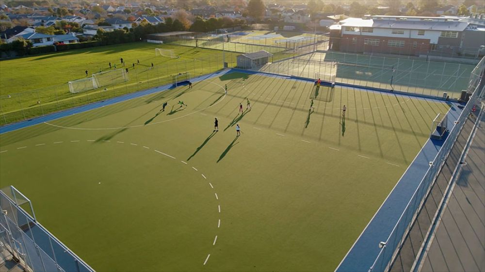 Hockey turf at St Andrew's College