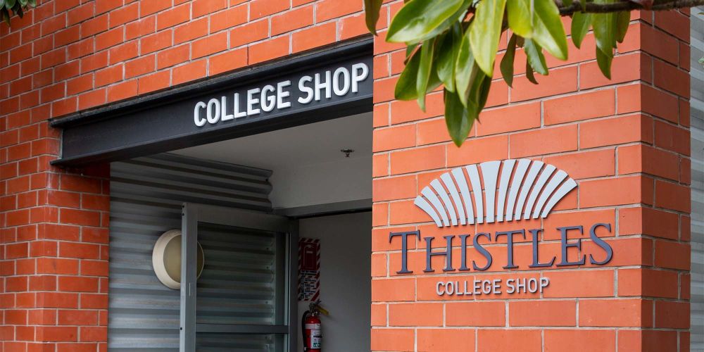 Thistles College Shop exterior at StAC