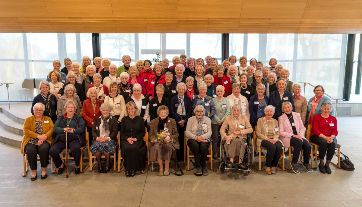 Ladies' Circle members inside the Centennial Chapel at the 2024 Annual General Meeting.