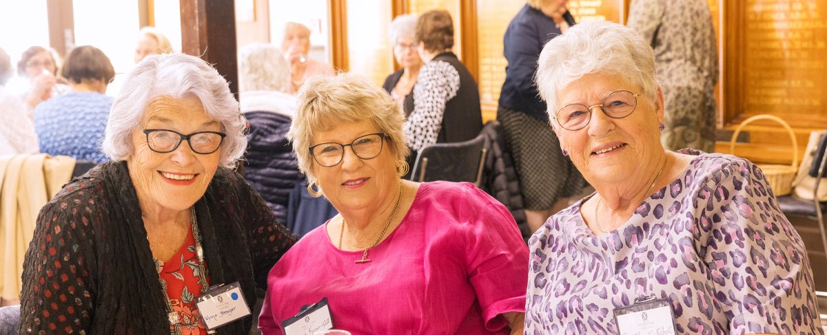 A group of Ladies' Circle members at lunch in Strowan House.