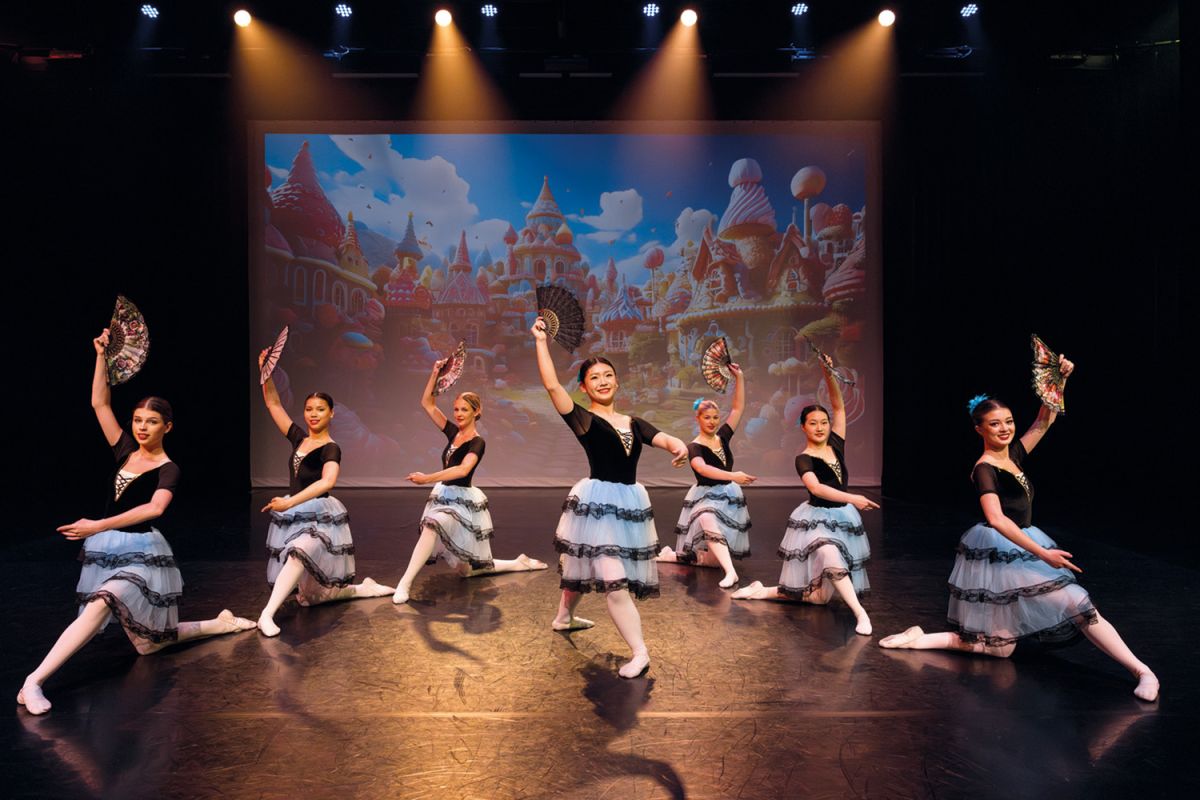 St Andrew's College Ballet Academy students performing in The Nutcracker.