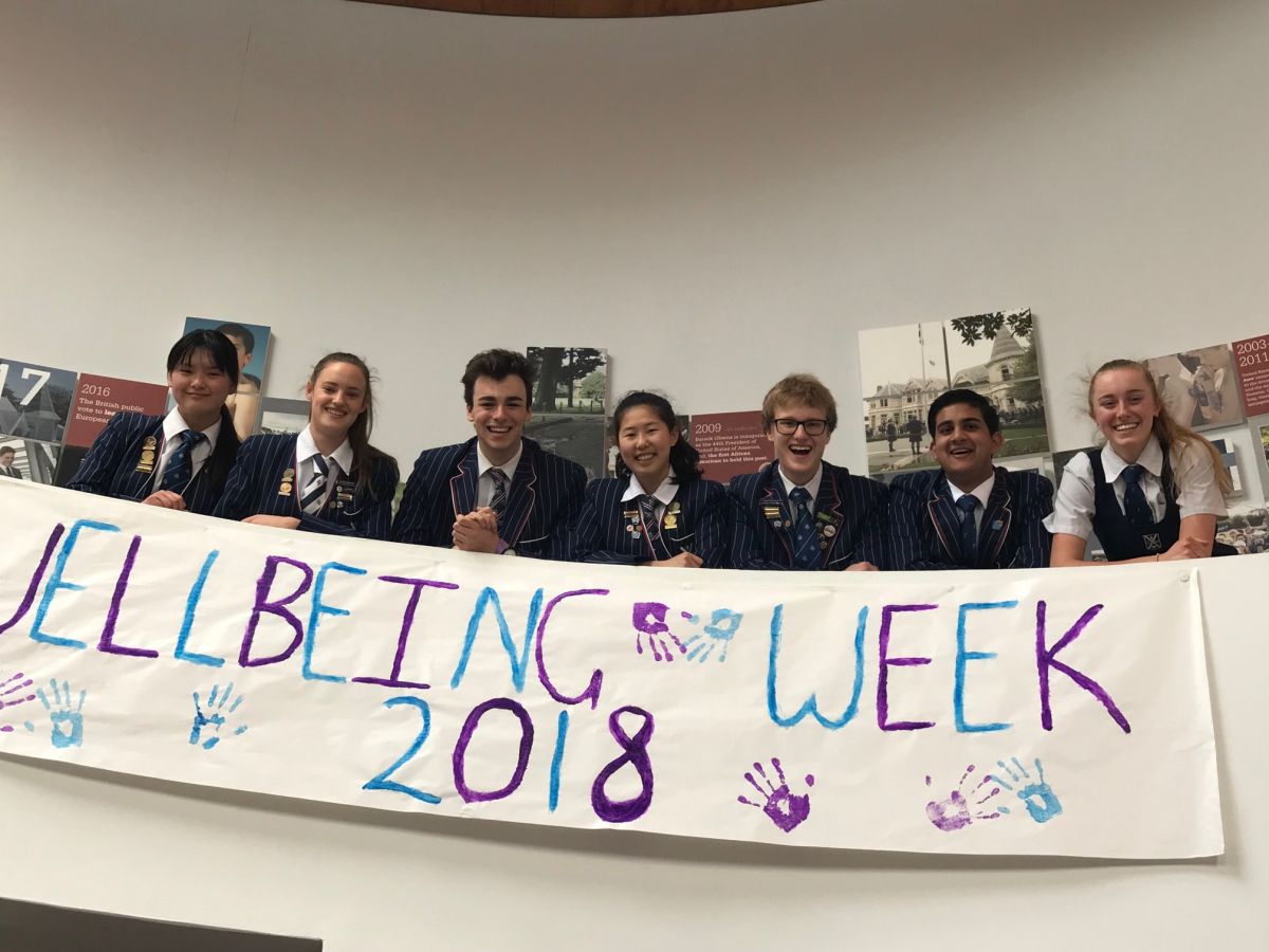 Student poster for well-being week